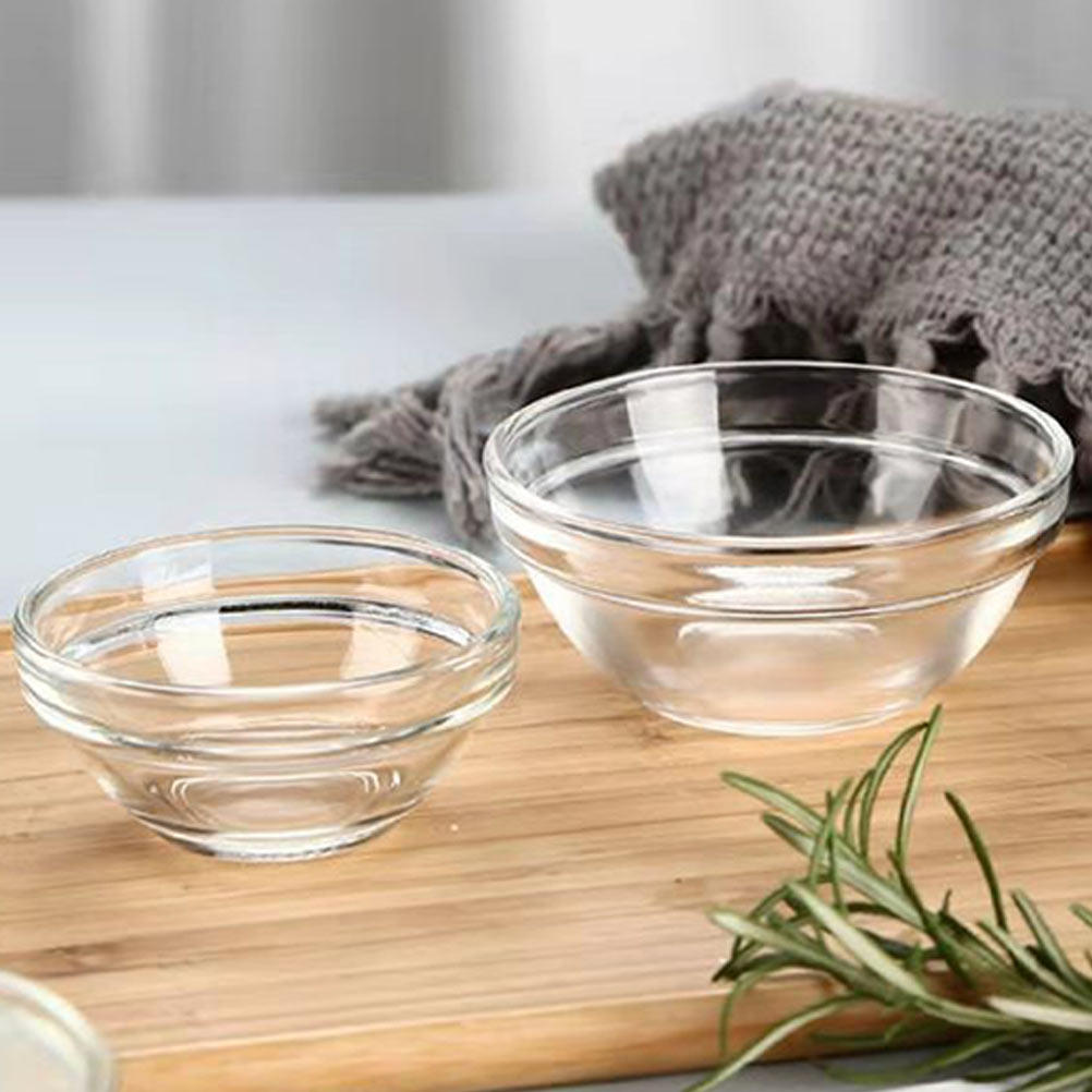 Kitchen Glass Baking Set - 4 قطع أوعية بودنغ زجاجية، حاويات