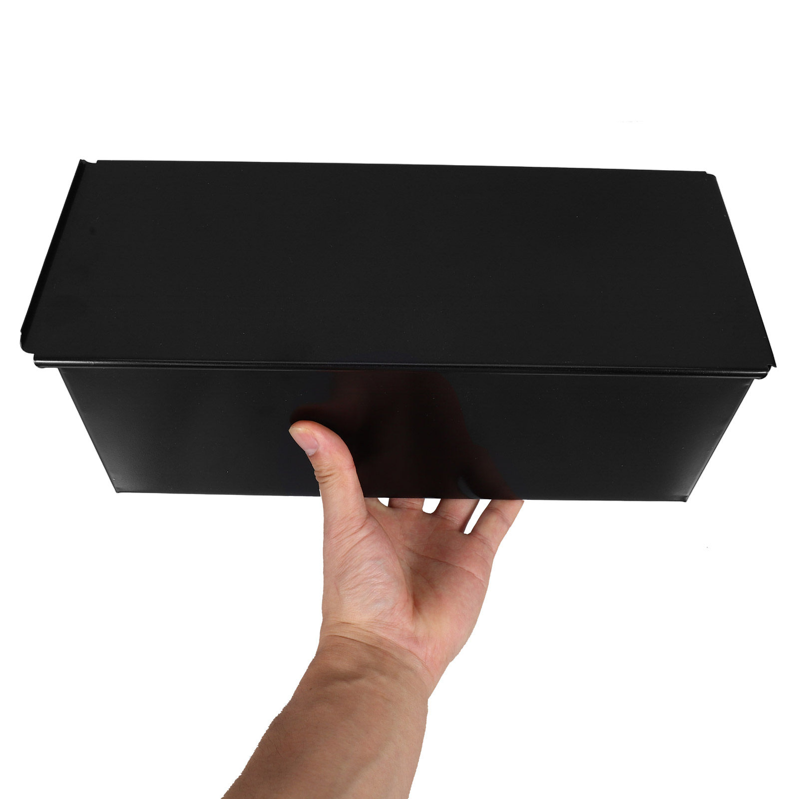 Kitchen Oven Baking Pans - قالب خبز أسود مع غطاء، قالب