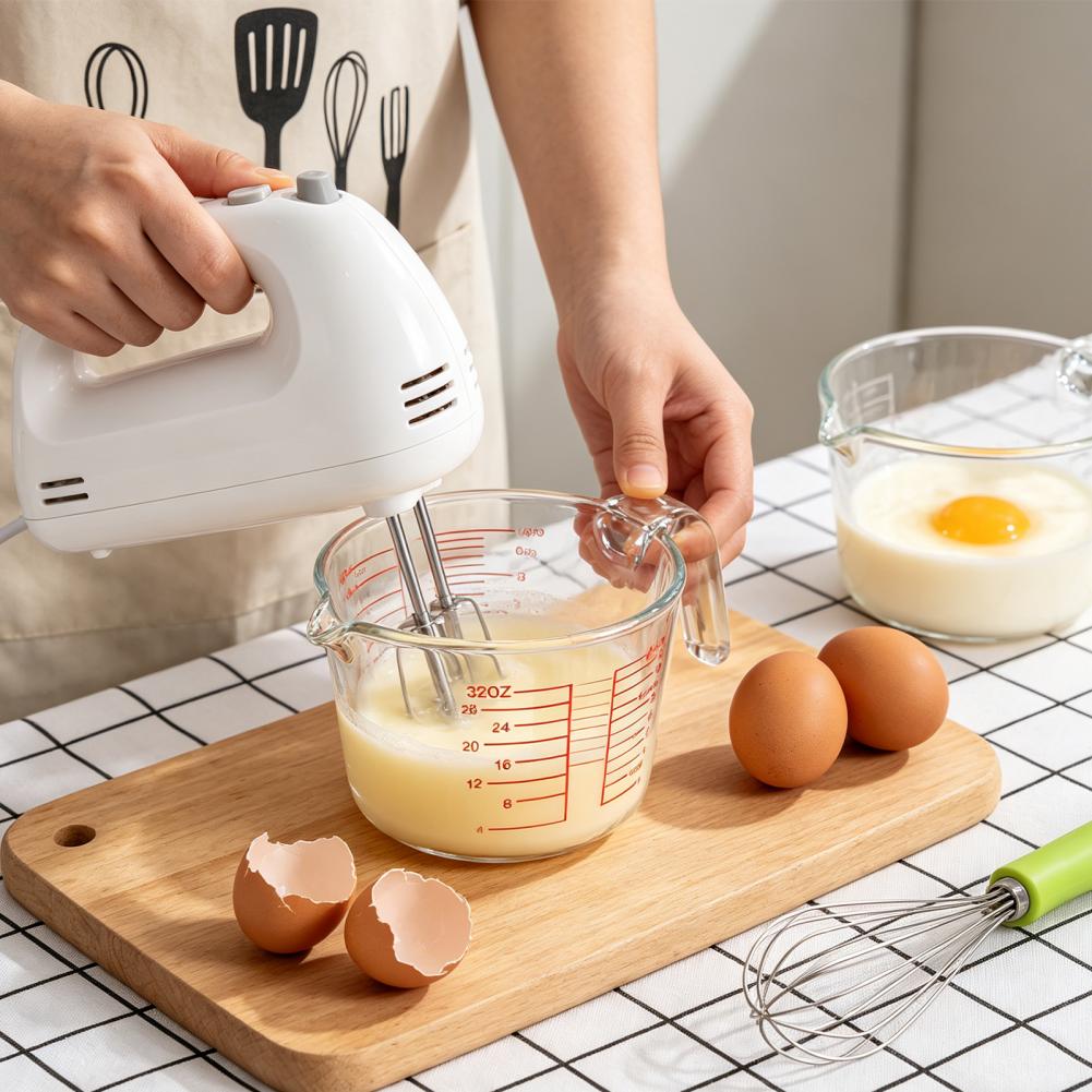Kitchen Glass Baking Set - مجموعة أكواب قياس من 3 قطع،