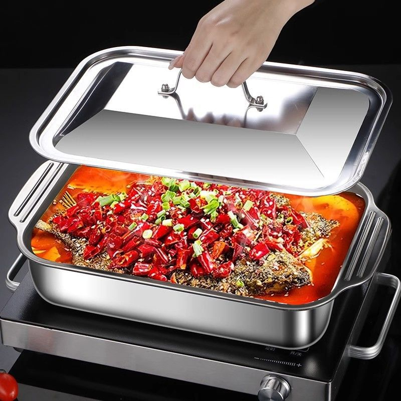 Kitchen Oven Baking Pans - صواني خبز عميقة من الفولاذ المقاوم
