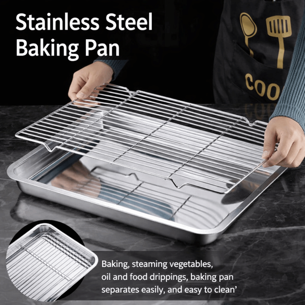 Kitchen Oven Baking Pans - صينية خبز محمولة غير لاصقة من