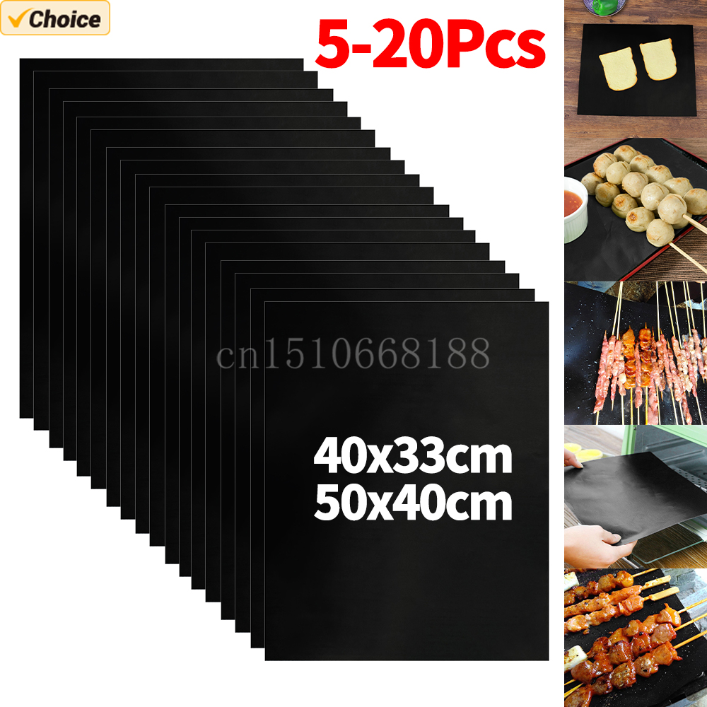 Super Kitchen Baking Mat - 5-20 قطعة بطانات الفرن حصيرة شواء