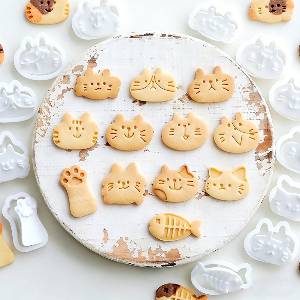 Kitchen Baking Store - قوالب تقطيع الكوكيز على شكل قطط