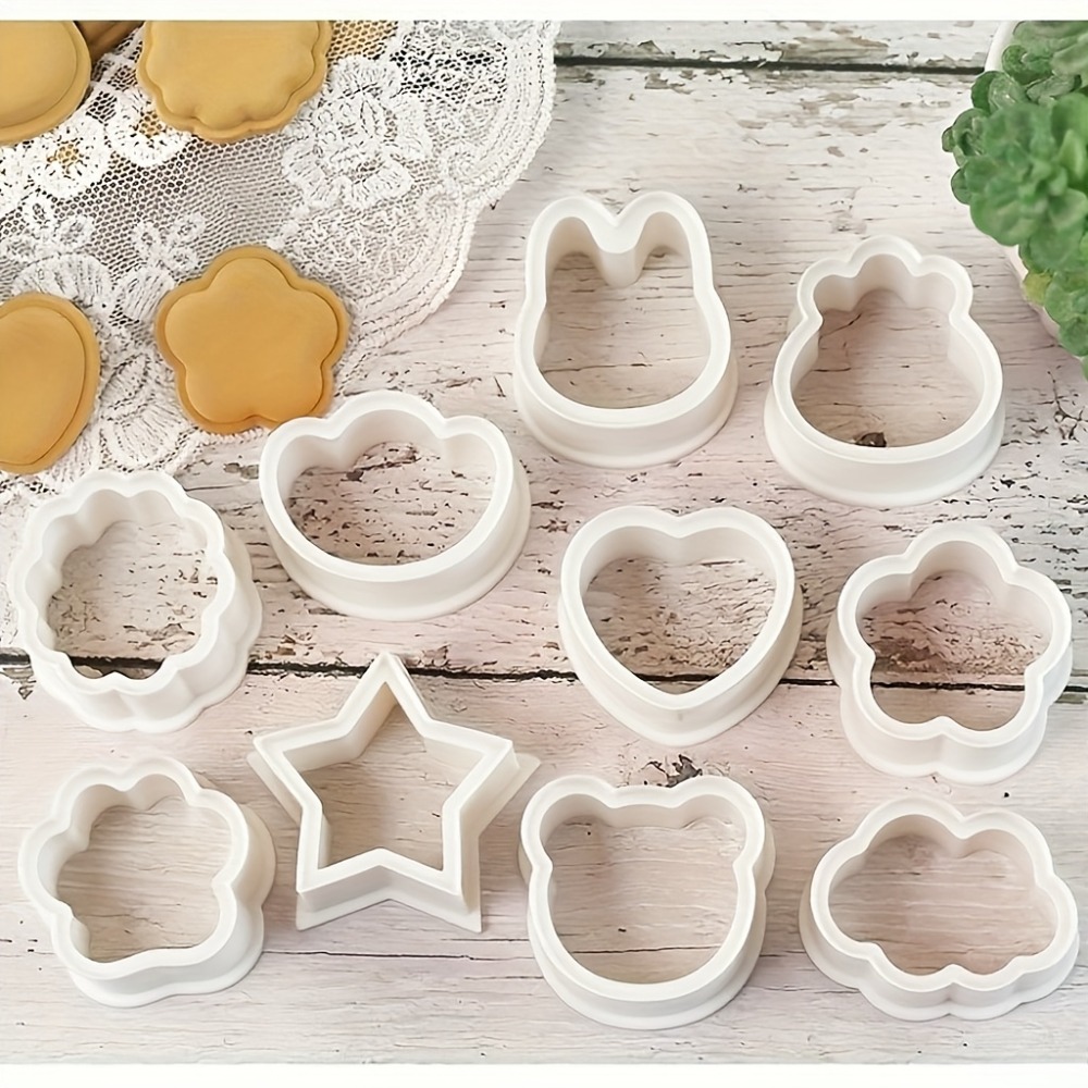 Cookie Cutter Set - مجموعة من 10 قطع قوالب تشكيل