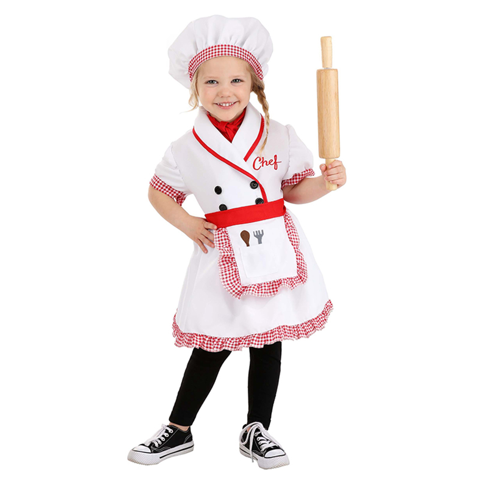 Cooking Chef Xl - زي طاهٍ للأطفال، مريلة مطبخ وقبعة