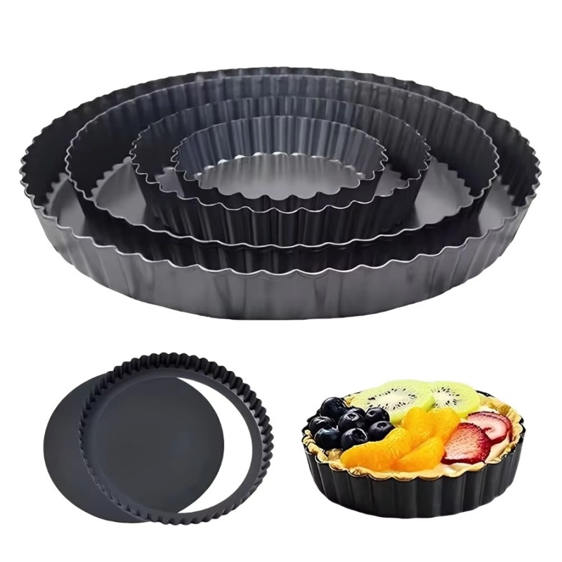 Kitchen Oven Baking Pans - قالب تارت قابل للإزالة من الأسفل،