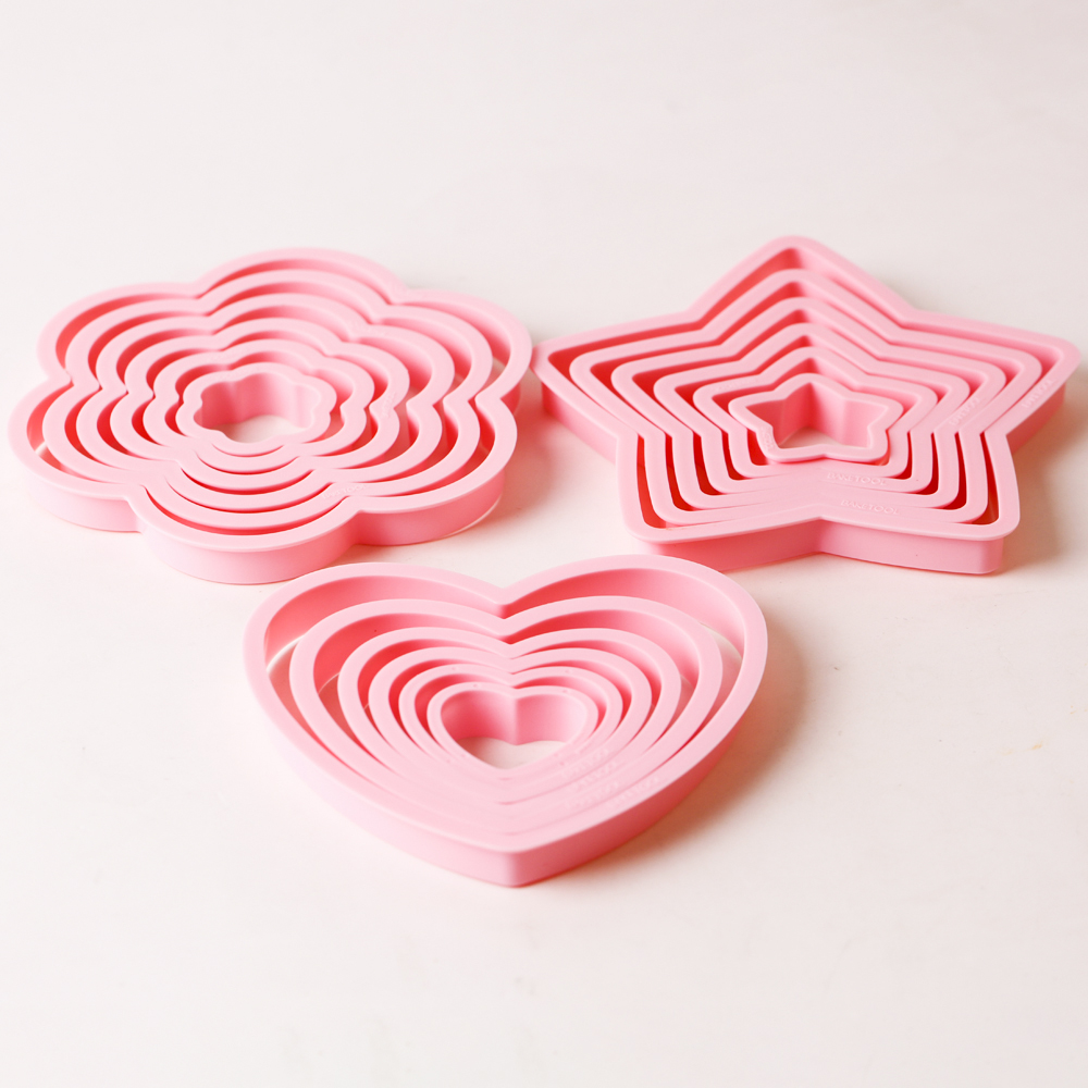 1 مجموعة/3 مجموعات الوردي القل - مراجعة Cookie Cutter Set وسعره