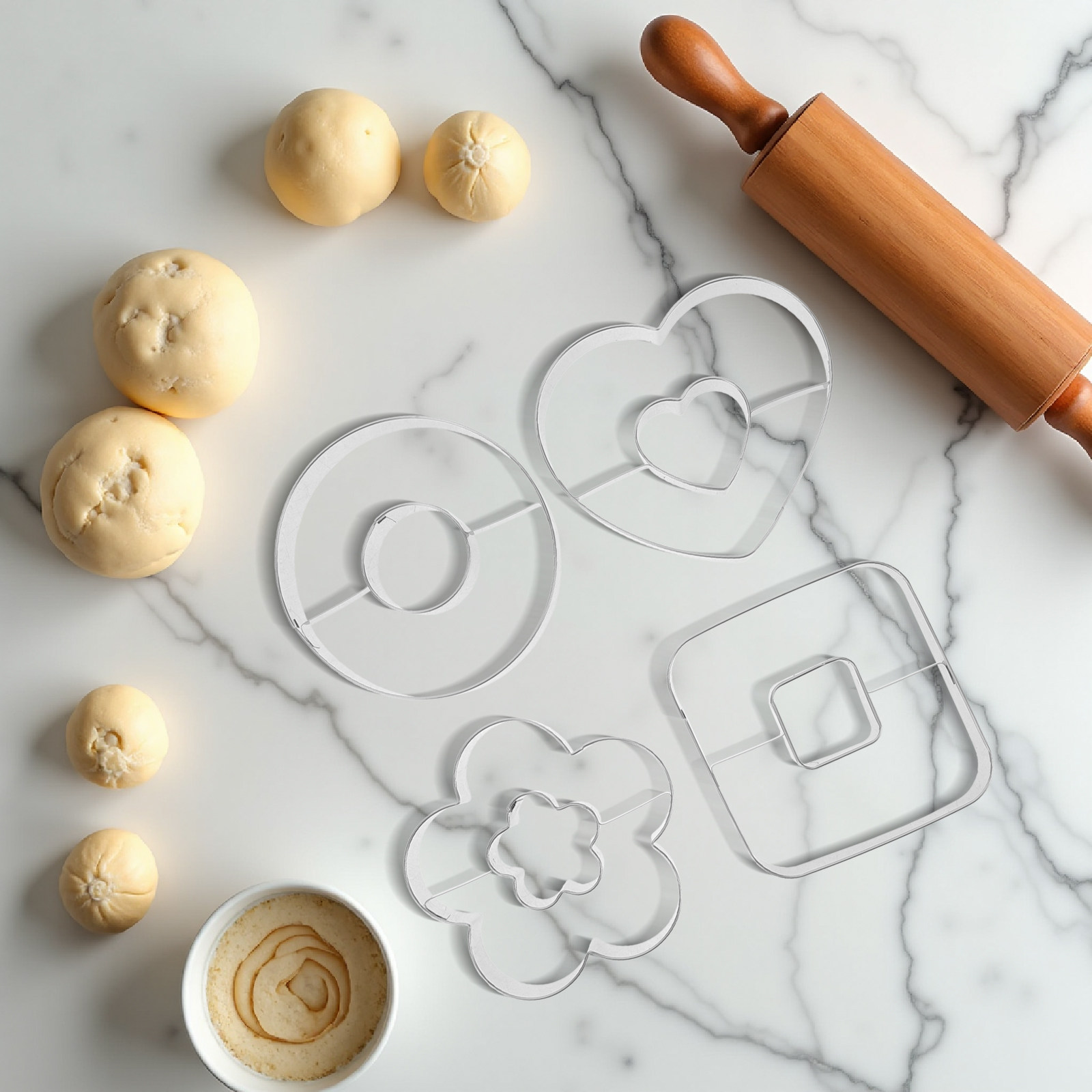 مجموعة قواطع بسكويت الدونات 4  - مراجعة Cookie Cutter Set وسعره