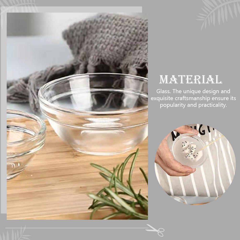 4 قطع أوعية بودنغ زجاجية، حاوي - مراجعة Kitchen Glass Baking Set وسعره