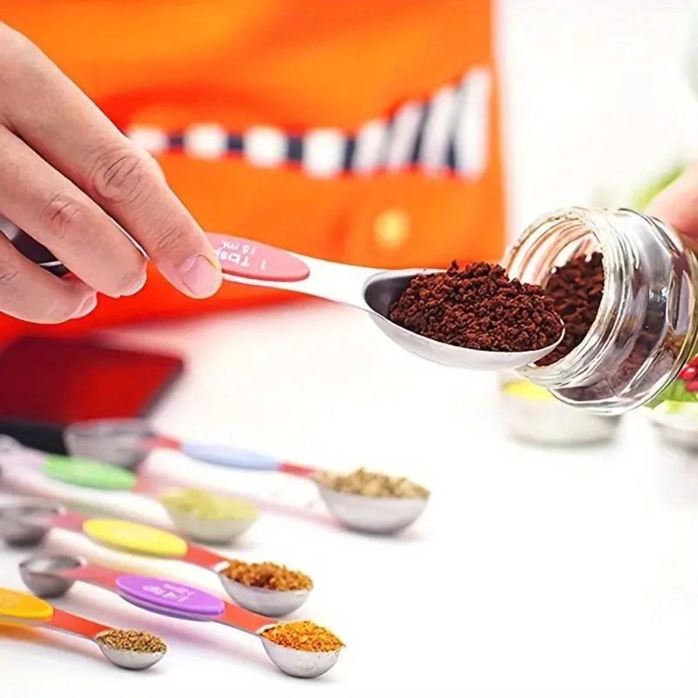 مجموعة ملاعق قياس مغناطيسية مع - مراجعة Kitchen Glass Baking Set وسعره