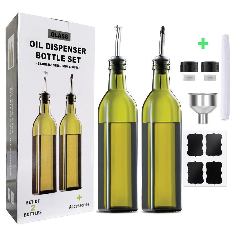 موزع زيت وخل زجاجي للمطبخ سعة  - مراجعة Kitchen Glass Baking Set وسعره