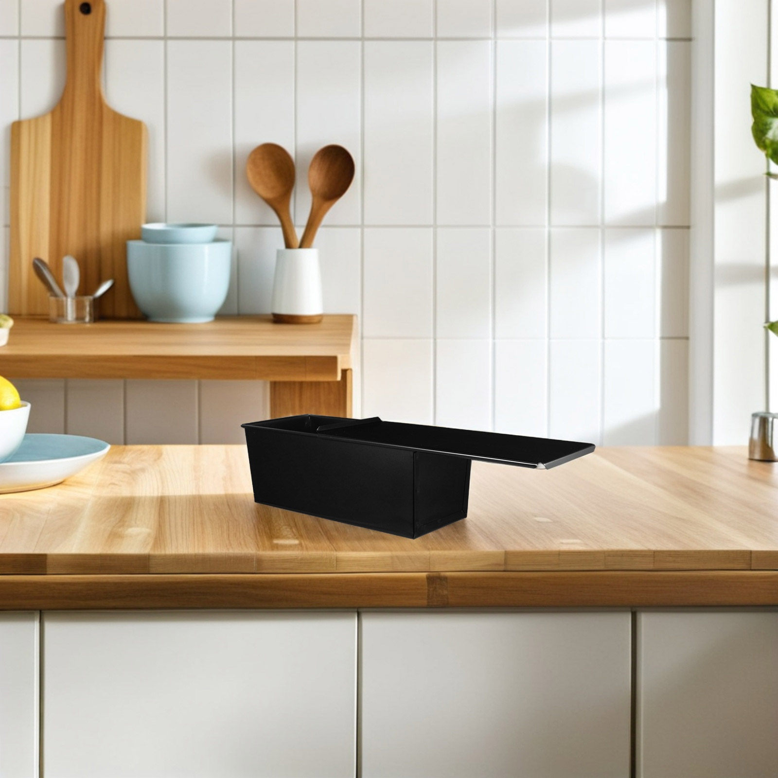 قالب خبز أسود مع غطاء، قالب خب - مراجعة Kitchen Oven Baking Pans وسعره
