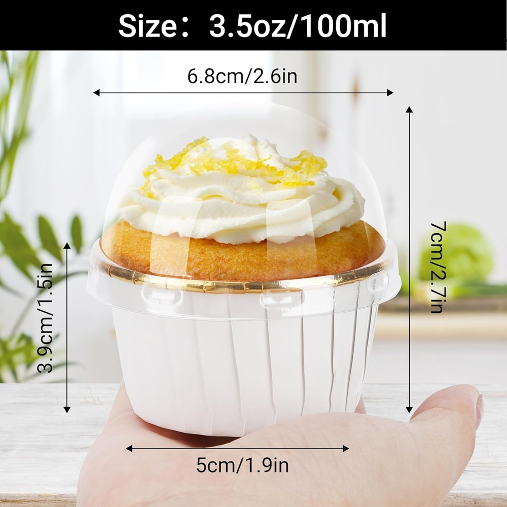 50 قطعة كأس الكعك ورقة مغلفة ك - مراجعة Kitchen Paper For Baking وسعره