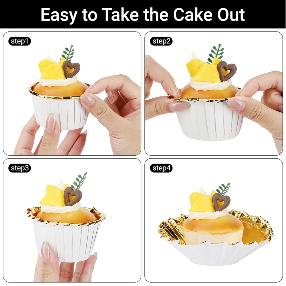 50 قطعة كأس الكعك ورقة مغلفة ك - مراجعة Kitchen Paper For Baking وسعره