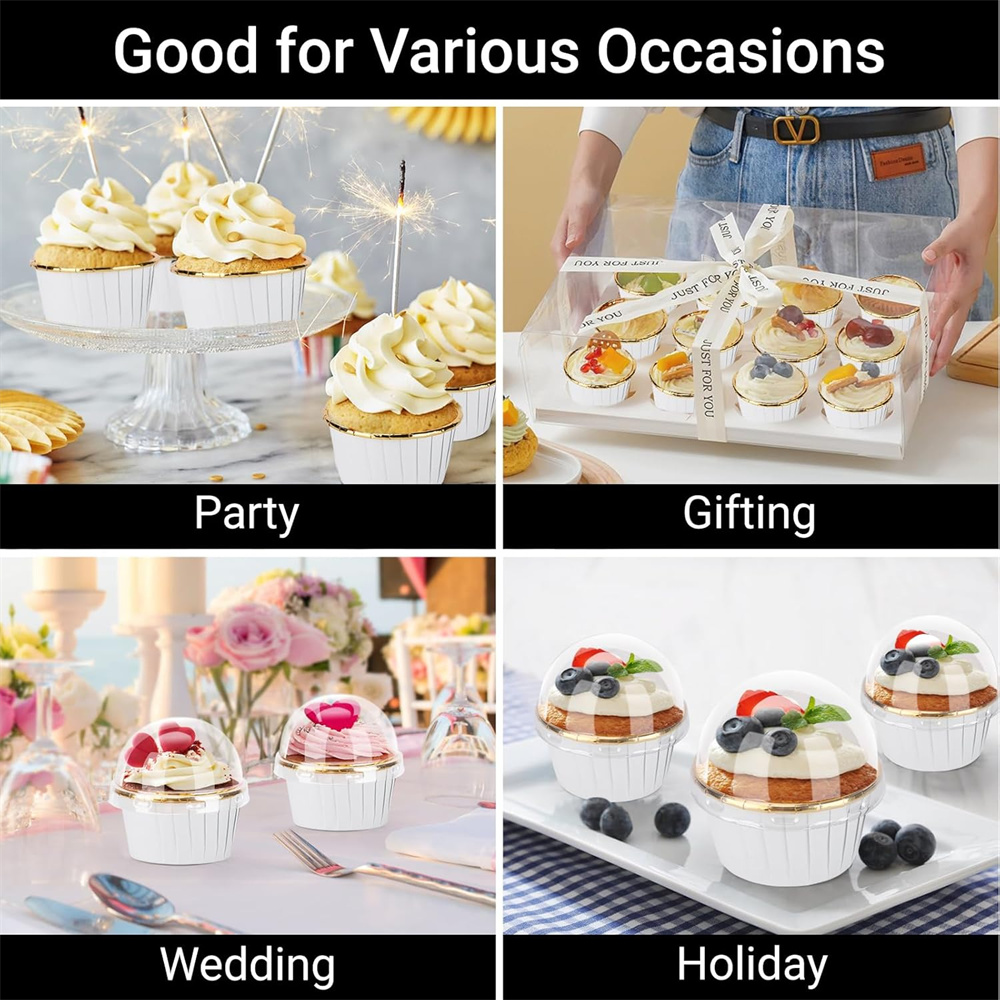 50 قطعة كأس الكعك ورقة مغلفة ك - مراجعة Kitchen Paper For Baking وسعره