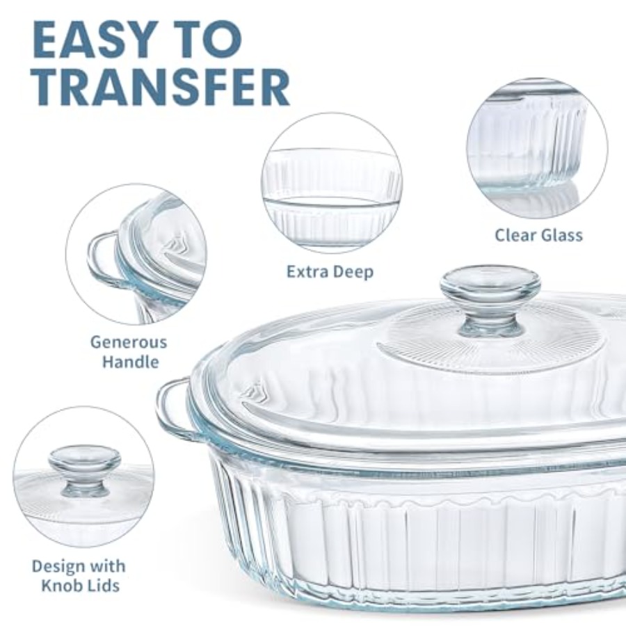 مجموعة أطباق خبز للاستخدام في  - مراجعة Kitchen Glass Baking Set وسعره