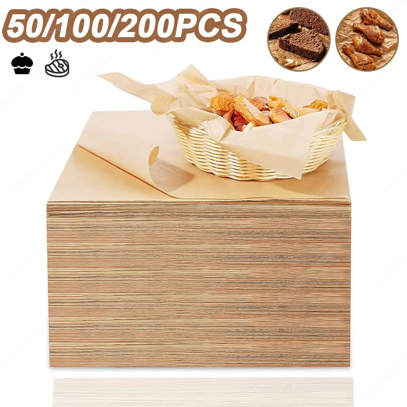 50/100/200 قطعة ورق الخبز ورق  - مراجعة Kitchen Paper For Baking وسعره
