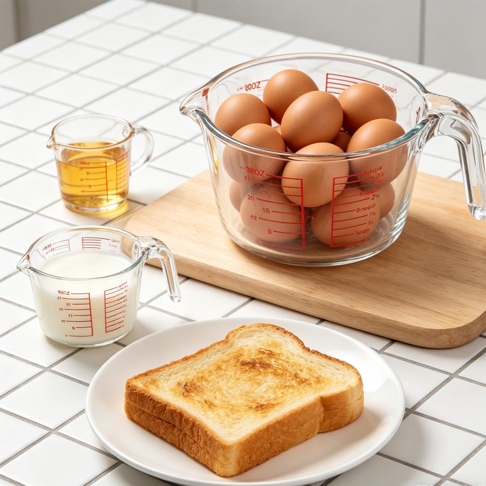 مجموعة أكواب قياس من 3 قطع، أك - مراجعة Kitchen Glass Baking Set وسعره