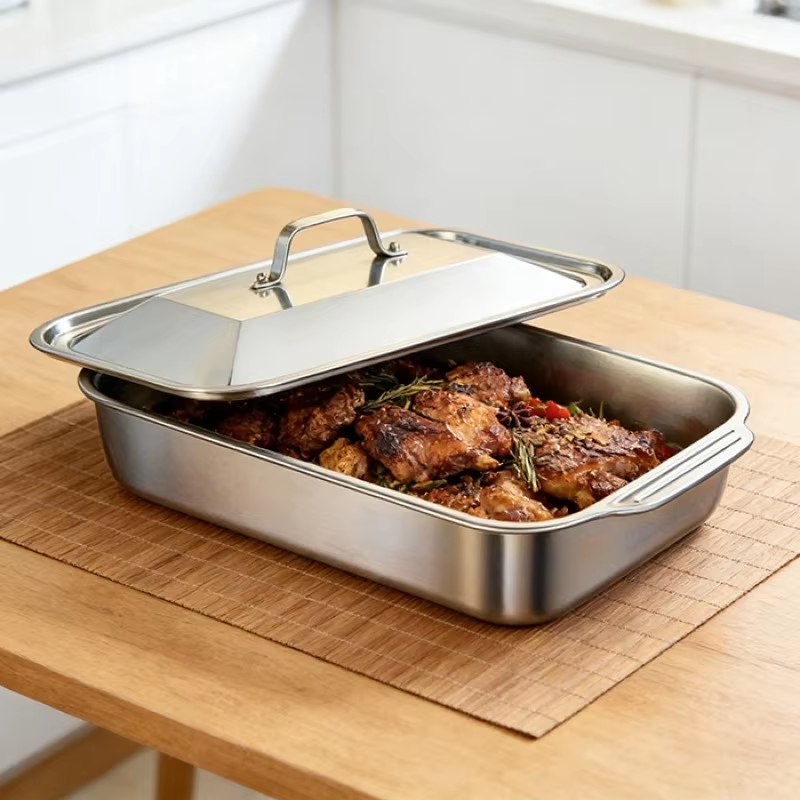 صواني خبز عميقة من الفولاذ الم - مراجعة Kitchen Oven Baking Pans وسعره