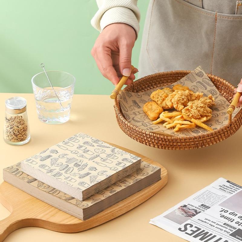 100 قطعة النفط واقية الخبز الغ - مراجعة Kitchen Paper For Baking وسعره