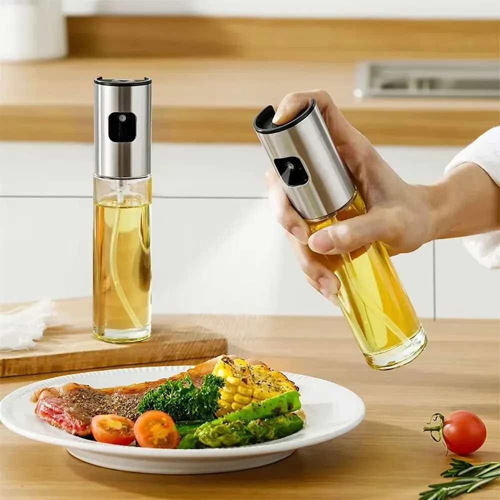 بخاخ زيت زجاجي لطهي رذاذ الزيت - مراجعة Kitchen Glass Baking Set وسعره