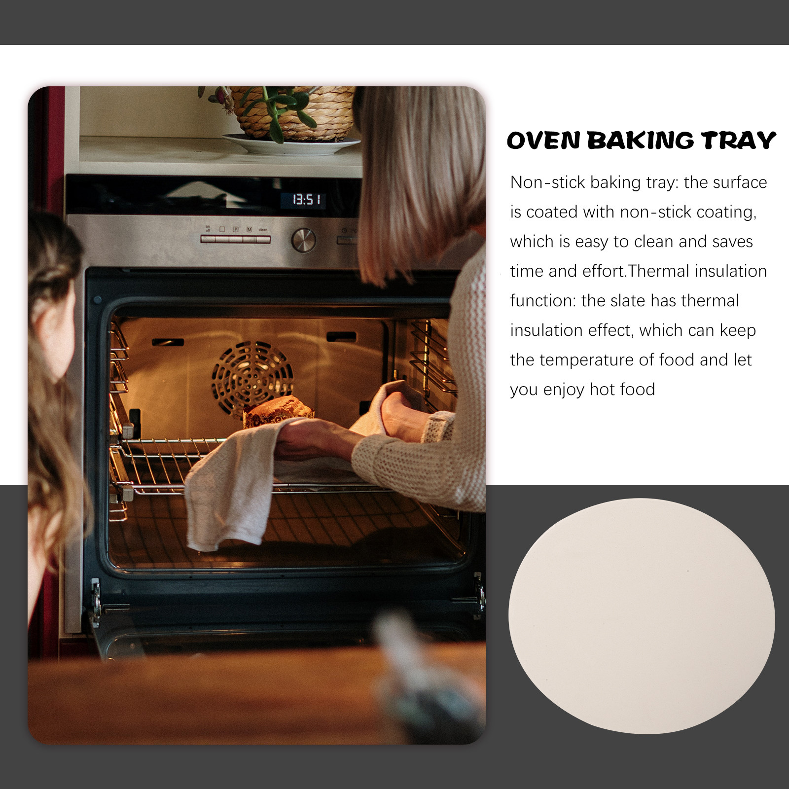 صينية بيتزا دائرية متينة من ال - مراجعة Kitchen Oven Baking Pans وسعره