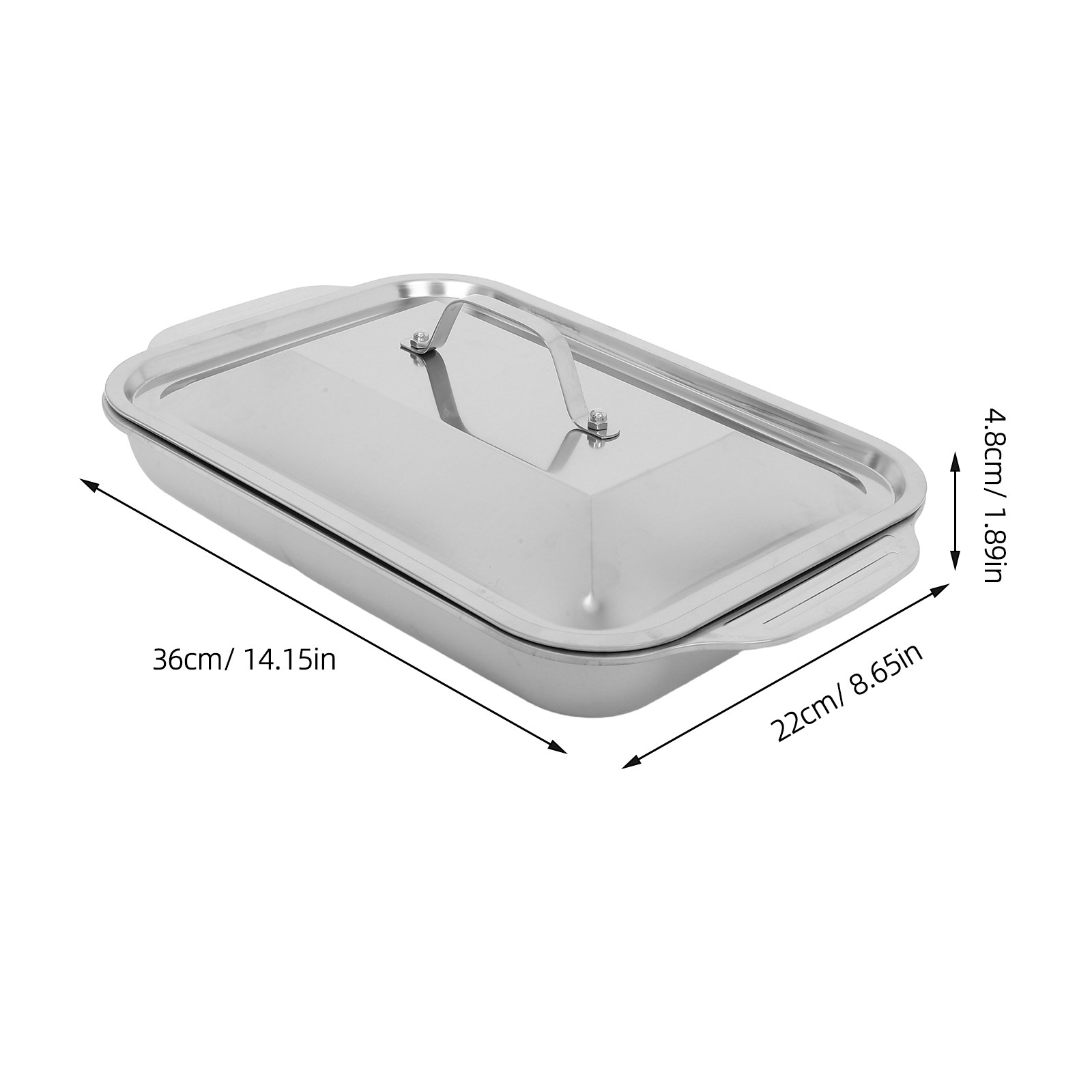 صينية شواء مستطيلة من الفولاذ  - مراجعة Kitchen Oven Baking Pans وسعره