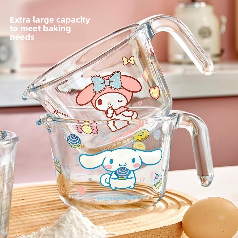 كوب قياس زجاجي بتصميم أرنب ورد - مراجعة Kitchen Glass Baking Set وسعره