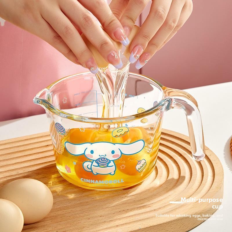 كوب قياس زجاجي بتصميم أرنب ورد - مراجعة Kitchen Glass Baking Set وسعره