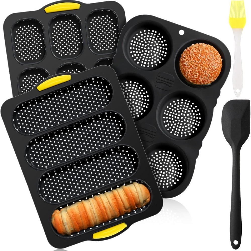 مجموعة قوالب خبز سيليكون عالية - مراجعة Kitchen Oven Baking Pans وسعره