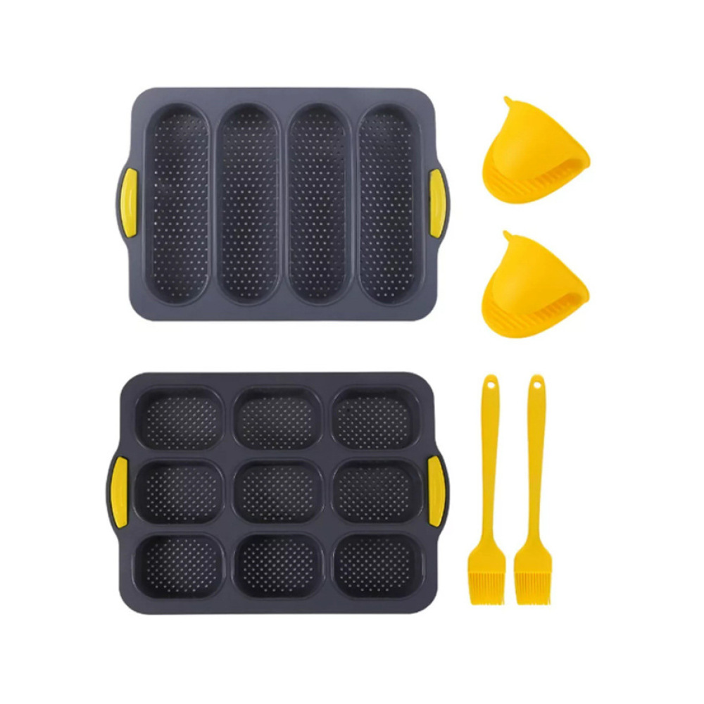 مجموعة قوالب خبز سيليكون عالية - مراجعة Kitchen Oven Baking Pans وسعره