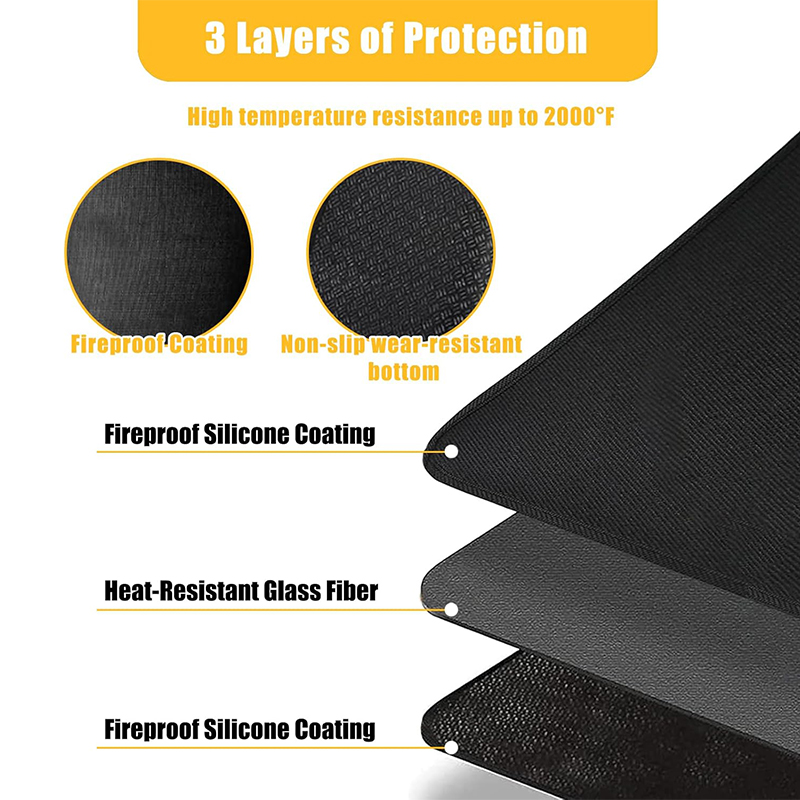 LMETJMA حصيرة حفرة النار تحت ش - مراجعة Super Kitchen Baking Mat وسعره