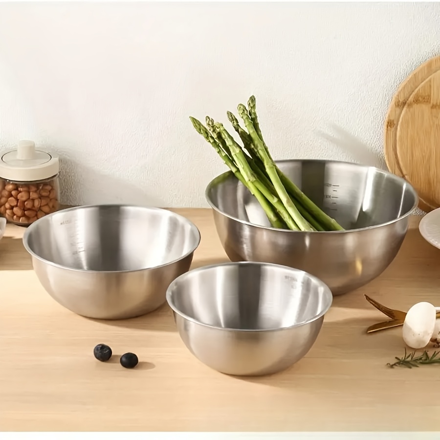 طقم أوعية سلطة من الفولاذ المق - مراجعة Kitchen Baking Store وسعره