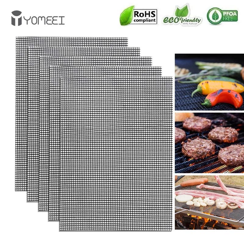 YOMEEI غير عصا الشواء شواء حصي - مراجعة Super Kitchen Baking Mat وسعره