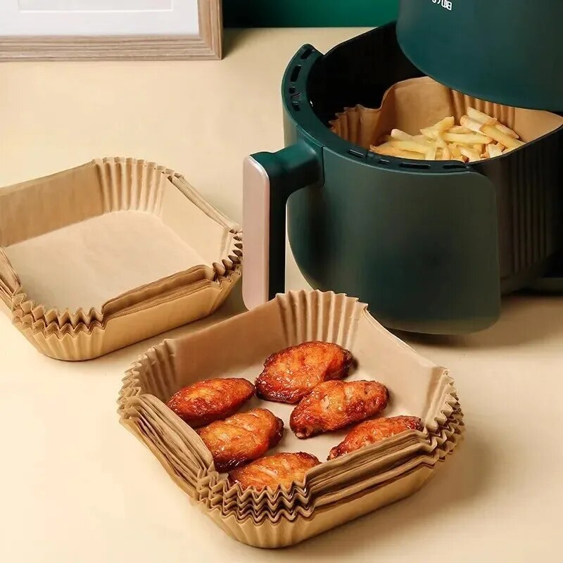 50 قطعة من أوراق القلي بالهواء - مراجعة Kitchen Paper For Baking وسعره