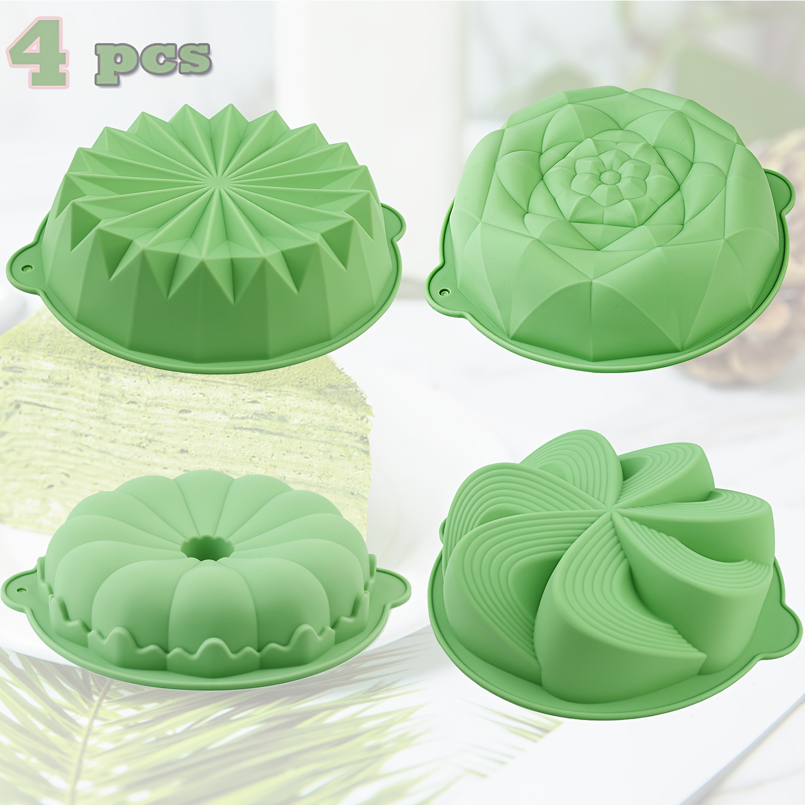 قوالب كيك سيليكون على شكل زهرة - مراجعة Kitchen Baking Must Haves وسعره