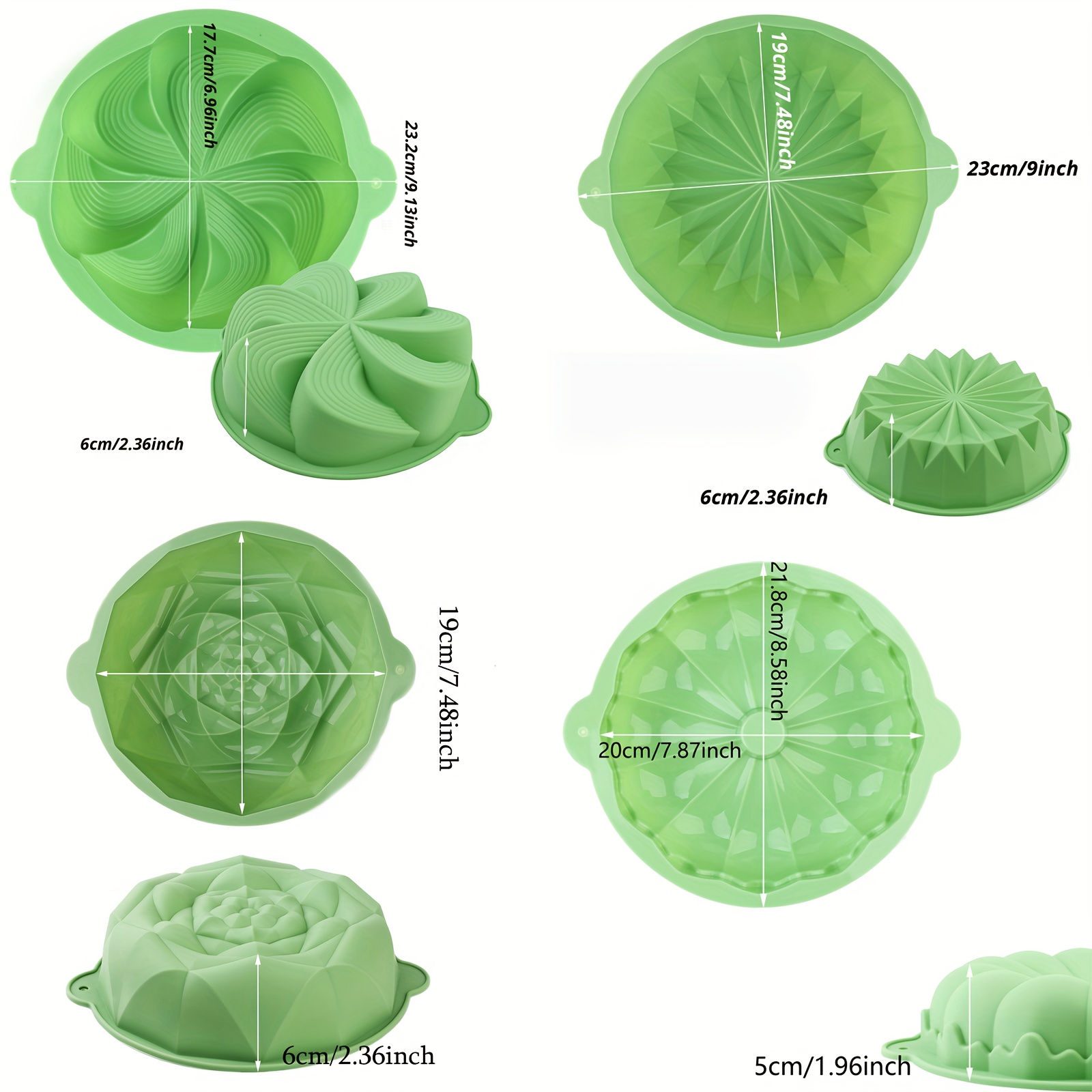 قوالب كيك سيليكون على شكل زهرة - مراجعة Kitchen Baking Must Haves وسعره