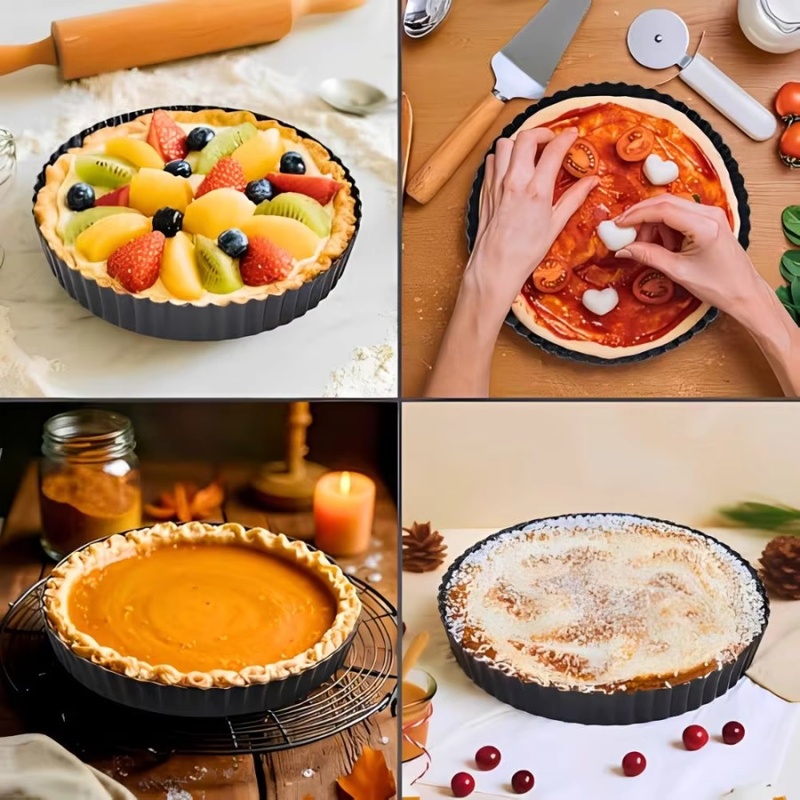 قالب تارت قابل للإزالة من الأس - مراجعة Kitchen Oven Baking Pans وسعره