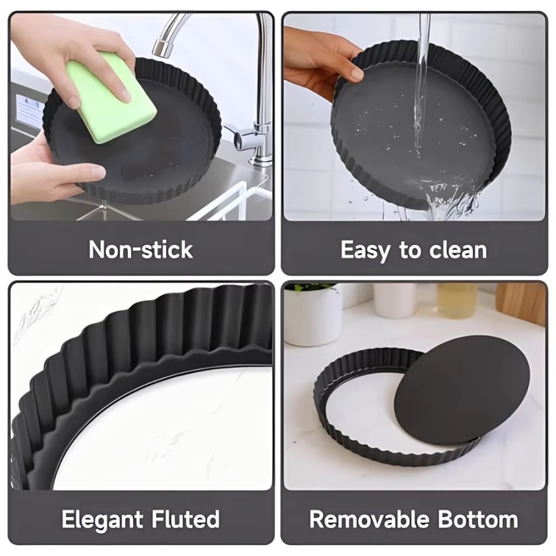 قالب تارت قابل للإزالة من الأس - مراجعة Kitchen Oven Baking Pans وسعره
